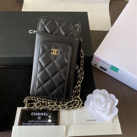 chanel phone case real|Chanel clutch with chain 2020.